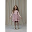 Le Chic winter jurk meisjes - roze - Simar - glitter, silky