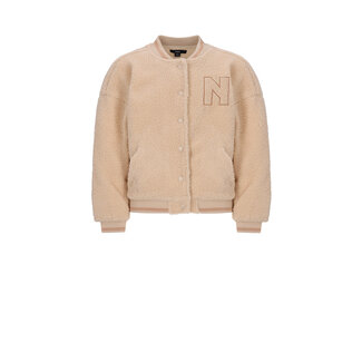NoBell winter teddy varsity jas meisjes - wit - Darsy