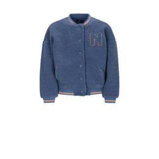NoBell winter varsity jas meisjes - blauw - Darsy - teddy