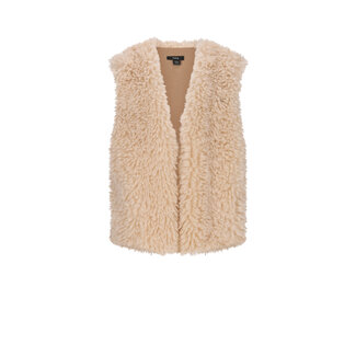 NoBell winter gilet meisjes - wit - Kath - furry