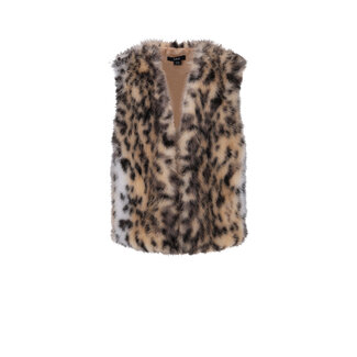 NoBell winter gilet meisjes - bruin - Kath - animal fur