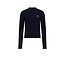 NoBell winter jersey crop top meisjes - navy blauw - Krop - rib