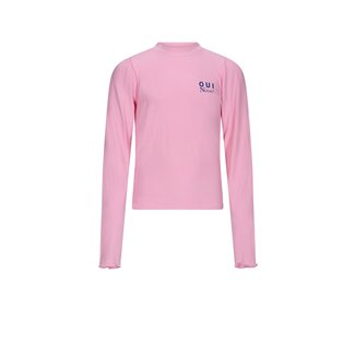 NoBell winter jersey crop top meisjes - roze - Krop - rib