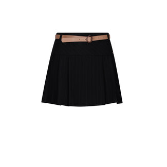 NoBell winter rok meisjes - zwart - Nimmy - met riem, pinstripe