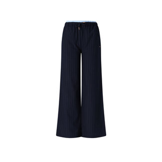NoBell winter wide leg broek meisjes - navy blauw - Sub - pinstripe