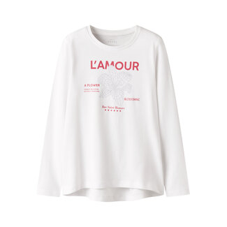 Name it wintershirt meisjes - wit - NkfViolet - loose fit Name it wintershirt meisjes - wit - NkfViolet - loose fit