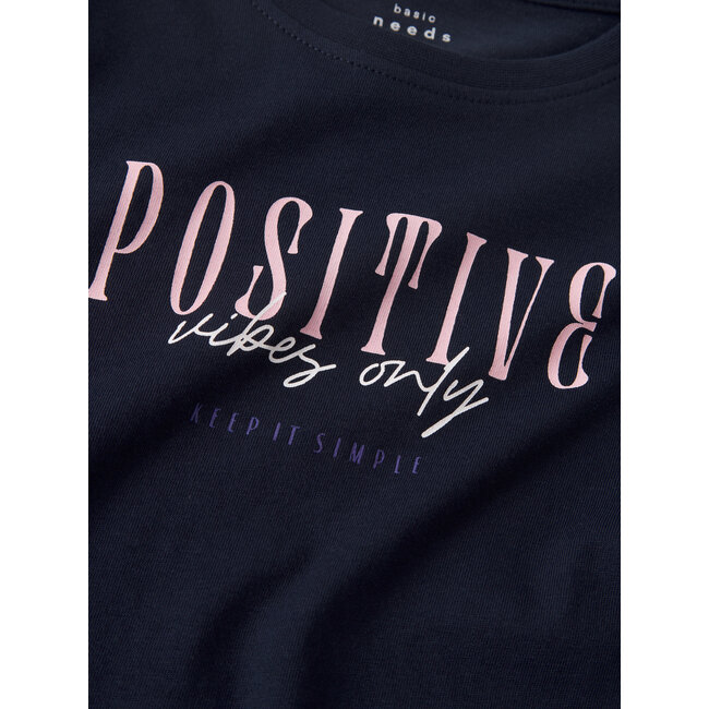 Name it winter shirt meisjes - navy blauw - NkfViolet - loose fit