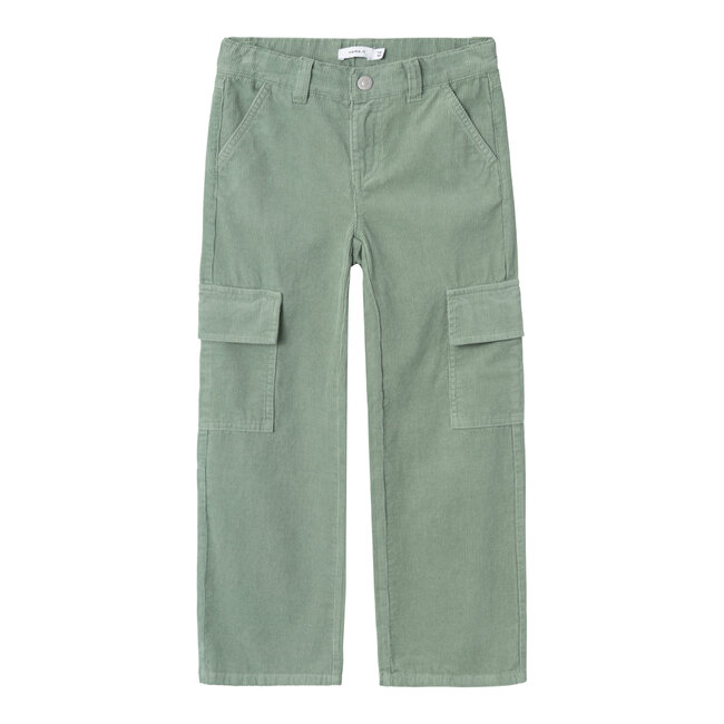 Name it winter broek meisjes - groen - NkfBella - wide leg