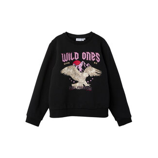 Name it winter sweater meisjes - zwart - NkfPnawild Name it winter sweater meisjes - zwart - NkfPnawild