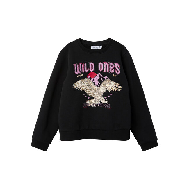 Name it winter sweater meisjes - zwart - NkfPnawild