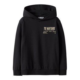 Name it winter sweater jongens - zwart - NkmLaurel