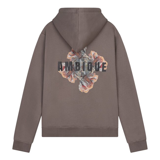 Ambique winter hoodie jongens - Finn - taupe