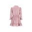 Le Chic winter jurk meisjes - roze - Swanta - silky, ruffle