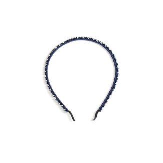 Le Chic winter diadeem meisjes - navy blauw - Royal-e - glitterstenen