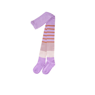 NoNo winter colorblocking maillot meisjes - paars - Rachel - gestreept