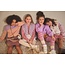NoNo winter colorblocking maillot meisjes - paars - Rachel - gestreept