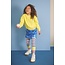 NoNo winter colorblocking maillot meisjes - geel - Rachel - gestreept