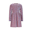 NoNo winter velvet jersey jurk meisjes - blauw - Maxim - AOP rib