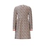 NoNo winter velvet jersey jurk meisjes - wit - Maxim - rib, AOP