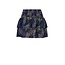NoNo winter rok meisjes - navy blauw - Nika - smocked, laagjes, denim bloem