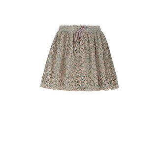 NoNo winter plisse jersey rok meisjes - zand - Nele - AOP