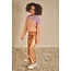 NoNo winter nep leren wide leg broek meisjes - taupe - Simona