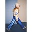 NoNo winter nep leren wide leg broek meisjes - blauw - Simona