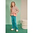 NoNo winter wide leg broek meisjes - groen - Sayla -  interlock
