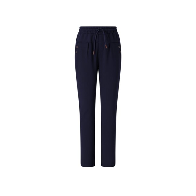 NoNo winter getailleerde broek meisjes - navy blauw - Snooze - interlock