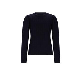 NoNo winter jersey t-shirt meisjes - navy blauw - Kiva - gebreid