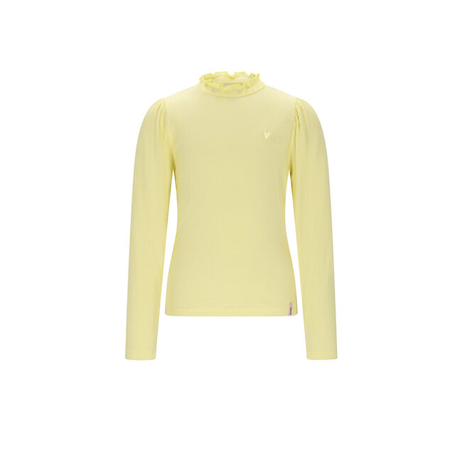 NoNo winter jersey t-shirt meisjes - geel - Koss - rib, ecovero