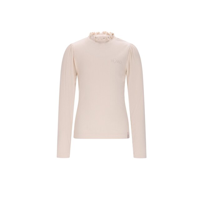 NoNo winter jersey t-shirt meisjes - wit - Koss - ecovero, rib