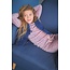 NoNo winter jersey t-shirt meisjes - blauw - Koss - AOP, rib