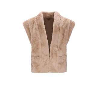 NoNo winter gilet meisjes - zand - Kila - fur