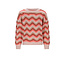 NoNo winter sweater meisjes - roze - Kessy - waivy patroon