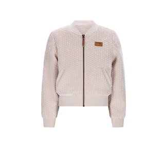 NoNo winter velvet stepped jas meisjes - wit - Doris