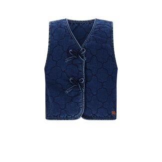 NoNo winter denim stepped gilet meisjes - blauw - Kaby