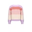 NoNo winter sweater meisjes - paars - Kendra - flully, gestreept