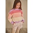 NoNo winter sweater meisjes - paars - Kendra - flully, gestreept
