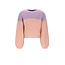 NoNo winter sweater meisjes - oranje - Kem - gebreid, colorblock