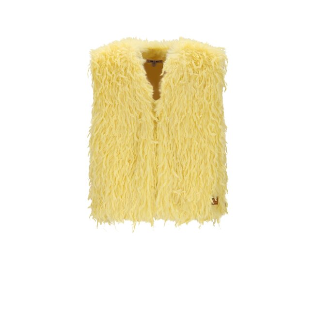 NoNo winter gilet meisjes - geel - Kath - fur
