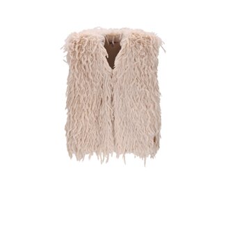 NoNo winter gilet meisjes - wit - Kath - fur