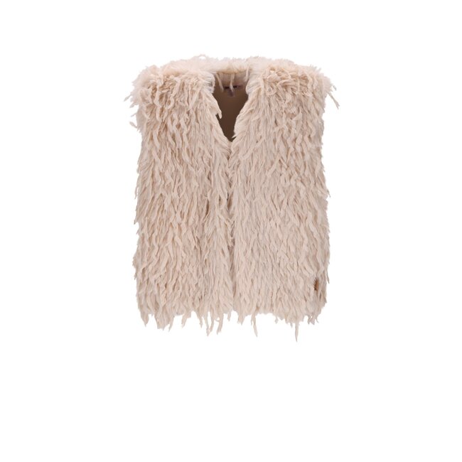 NoNo winter gilet meisjes - wit - Kath - fur