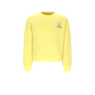 NoNo winter sweater meisjes - geel - Konono - furry, print