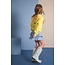 NoNo winter sweater meisjes - geel - Konono - furry, print