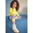 NoNo winter sweater meisjes - geel - Konono - furry, print