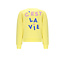 NoNo winter sweater meisjes - geel - Konono - furry, print