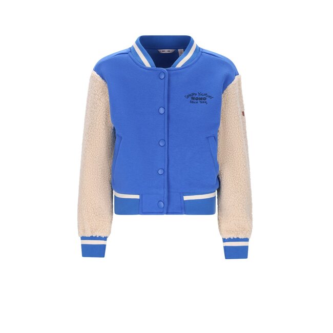 NoNo winter varsity jas meisjes - blauw - Darsy - furry