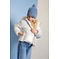 NoNo winter sjaal + muts set meisjes - bruin - Rana - chanille, gebreid, animal