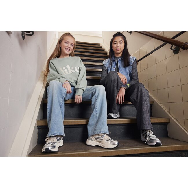 Indian Blue Jeans Winter broek meisjes - zwart - metallic